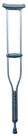 Drive Medical Underarm Crutches EZ Adjust Aluminum Frame Child 300 lbs. Weight Capacity Clip Adjustment - Case of 8 - 10431-8-CS
