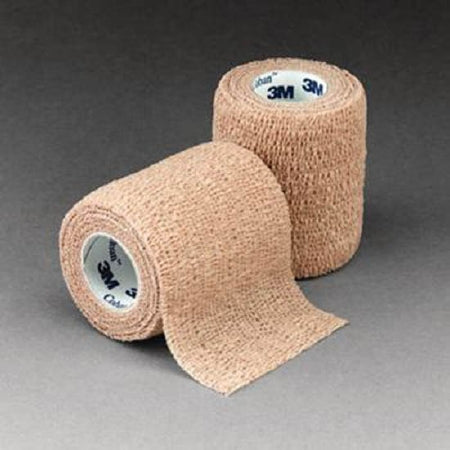 Patterson Medical Supply Cohesive Bandage 3M™ Coban™ 2 Inch X 5 Yard Self-Adherent Closure Tan NonSterile Standard Compression - Roll of 1 - 568677-RL