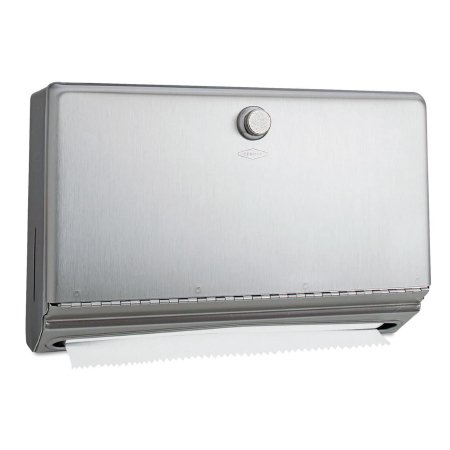 Lagasse Paper Towel Dispenser Bobrick Satin Finish Stainless Steel Manual Pull 275 Count Surface / Wall Mount - Each - BOB2621-EA