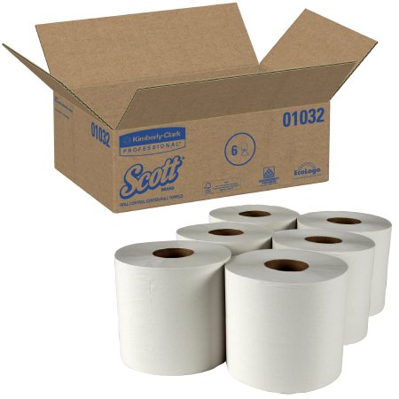 Kimberly Clark Paper Towel Scott® Essential Perforated Center Pull Roll 8 X 12 Inch - Case of 6 - 01032-CS