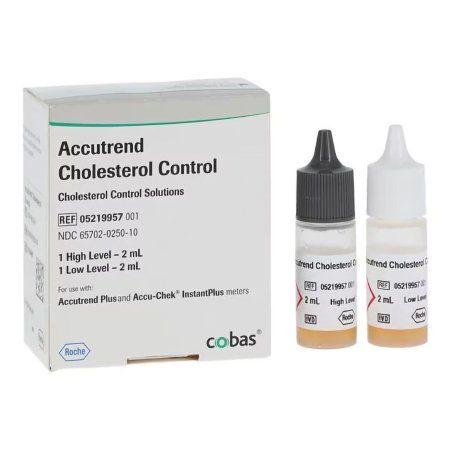 Roche Diagnostics Cardiac / Lipids / General Chemistry Control Accutrend® Cholesterol 2 Levels - KT/1 - 05219957001-KT