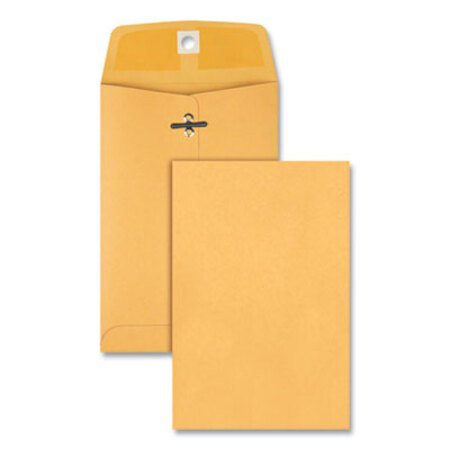 Quality Park™ Clasp Envelope, 28 lb Bond Weight Kraft, #35, Square Flap, Clasp/Gummed Closure, 5 x 7.5, Brown Kraft, 100/Box - Box of 1 - QUA-37835-BX