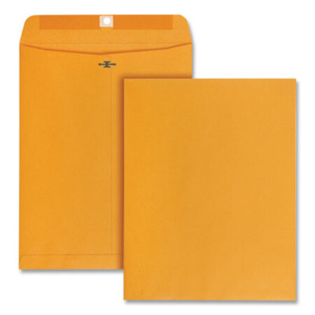 Quality Park™ Clasp Envelope, 28 lb Bond Weight Kraft, #97, Square Flap, Clasp/Gummed Closure, 10 x 13, Brown Kraft, 100/Box - Box of 1 - QUA-37897-BX