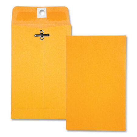 Quality Park™ Clasp Envelope, 28 lb Bond Weight Kraft, #15, Square Flap, Clasp/Gummed Closure, 4 x 6.38, Brown Kraft, 100/Box - Box of 1 - QUA-37815-BX