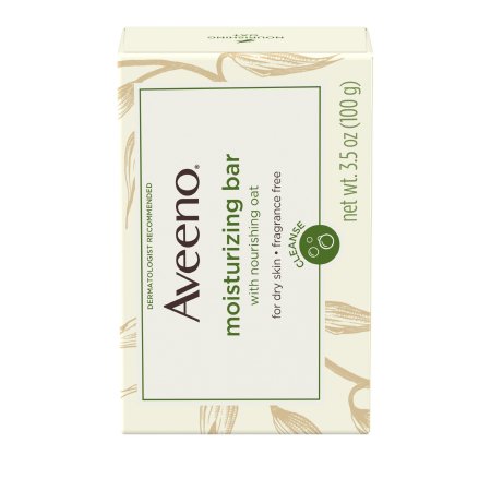 Johnson & Johnson Consumer Soap Aveeno® Bar 3.5 oz. Individually Wrapped Unscented - Each - 10381370036231-EA
