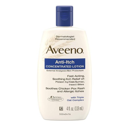 Johnson & Johnson Consumer Anti-Itch Hand and Body Lotion Aveeno® Anti-Itch 4 oz. Bottle Unscented Lotion - Each - 10381370036903-EA