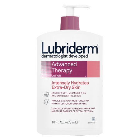 Johnson & Johnson Consumer Hand and Body Moisturizer Lubriderm® Advanced Therapy 16 oz. Pump Bottle Scented Lotion - Each - 00052800483224-EA