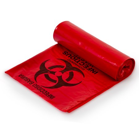 Colonial Bag Corp Infectious Waste Bag Colonial Bag 40 to 45 gal. Red Bag LLDPE 40 X 46 Inch - Case of 10 - HXR46-CS