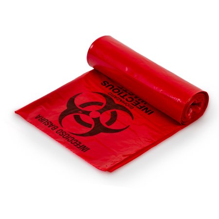 Colonial Bag Corp Infectious Waste Bag Colonial Bag 40 to 45 gal. Red Bag LLDPE 40 X 46 Inch - Case of 60 - PXR46-CS