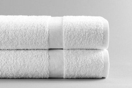 Standard Textile Bath Towel 24 X 50 Inch Cotton 86% / Polyester 14% Terry Cloth White Reusable - DZ/12 - 40148400-DZ