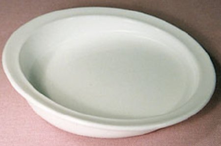 Alimed Scoop Plate Parsons White Reusable 9 Inch Diameter - Case of 20 - 2970010543-CS