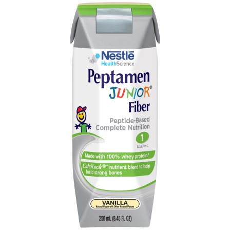 Nestle Healthcare Nutrition Pediatric Oral Supplement Peptamen Junior® Fiber 8.45 oz. Carton Liquid Fiber Impaired GI Function - Each - 00798716602105-EA