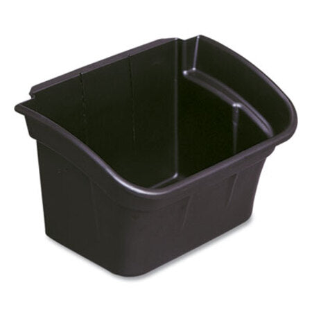 Rubbermaid® Commercial Utility Bin, 4 gal, 17" x 12.13" x 10.5", Black, 2/Carton - Each - RCP-335488BLA-EA