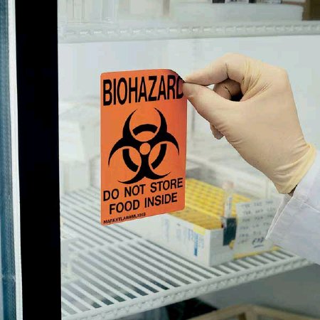 Fisher Scientific Door Sign Caution Biohazard Do Not Store Food Inside - Each - NC9894304-EA
