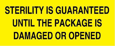 Medline Pre-Printed Label Advisory Label Sterility Is Guaranteed Sterilization Label - Pack of 3 - YL5926K-PK