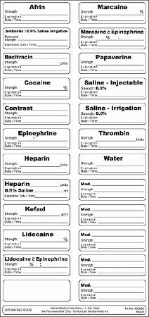Sandel Medical Industries Label Kit Correct Medication Labeling System™ - Case of 100 - 3303-P-CS