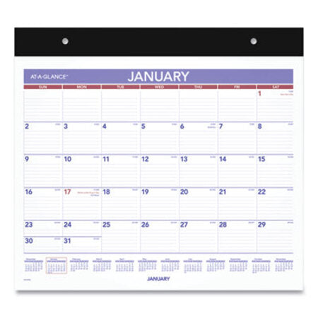 AT-A-GLANCE® Repositionable Wall Calendar, 15 x 12, White/Blue/Red Sheets, 12-Month (Jan to Dec): 2023 - Each - AAG-PM15RP28-EA