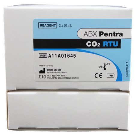Horiba Reagent ABX Pentra™ Renal / Respiratory / General Chemistry Carbon Dioxide (CO2) For ABX Pentra 400 Clinical Chemistry Analyzer 200 Tests - Each - 1220001645-EA
