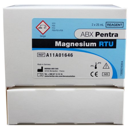 Horiba Reagent ABX Pentra™ General Chemistry Magnesium For ABX Pentra 400 Clinical Chemistry Analyzer 200 Tests - Each - 1220001646-EA