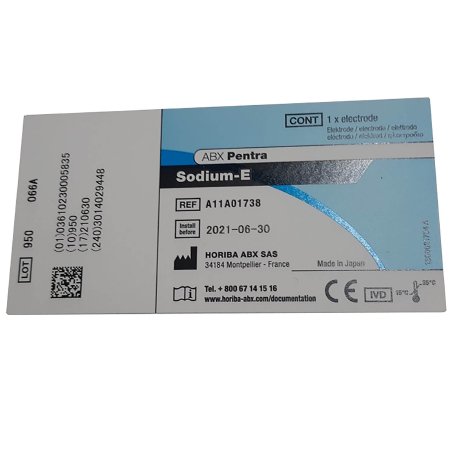 Horiba Ion-Selective Electrode (ISE) ABX Pentra™ Sodium Electrode For ABX Pentra 400 Analyzer - Each - 3014029448-EA