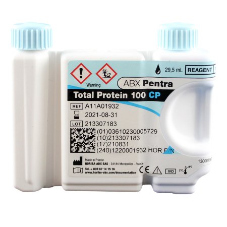 Horiba Reagent ABX Pentra™ General Chemistry Total Protein For ABX Pentra 400 Clinical Chemistry Analyzer 100 Tests - Each - 1220001932-EA