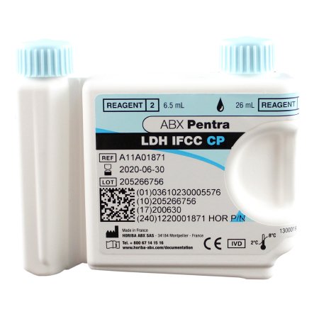 Horiba Reagent ABX Pentra™ General Chemistry Lactate Dehydrogenase (LDH) For ABX Pentra 400 Clinical Chemistry Analyzer 125 Tests - Each - 1220001871-EA