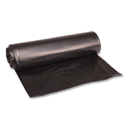 Boardwalk® Recycled Low-Density Polyethylene Can Liners, 33 gal, 1.6 mil, 33" x 39", Black, 10 Bags/Roll, 10 Rolls/Carton - CT/1 - BWK-520-CT