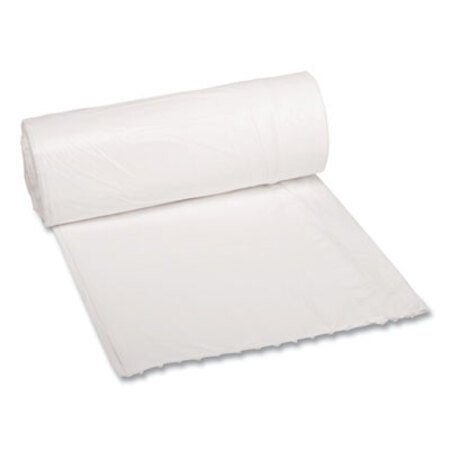 Boardwalk® Low-Density Waste Can Liners, 10 gal, 0.4 mil, 24" x 23", White, 25 Bags/Roll, 20 Rolls/Carton - CT/1 - BWK-2423EXH-CT