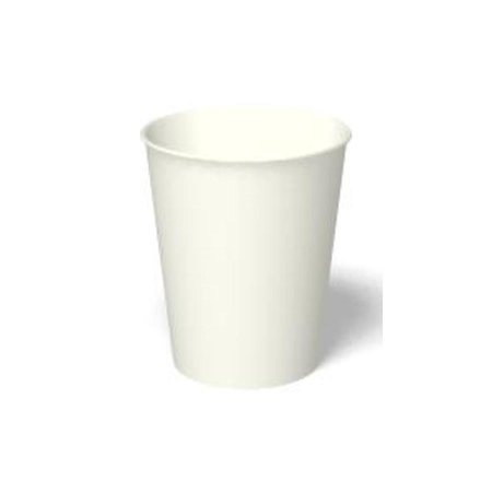 RJ Schinner Co Drinking Cup IP Foodservice 8 oz. White Paper Disposable - Case of 1000 - SMR-8CB-CS
