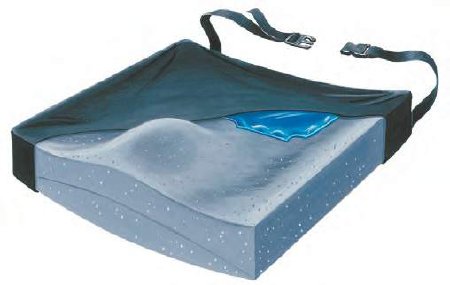 Skil-Care Wedge Seat Cushion Contour Plus 18 W X 16 D X 2 H Inch Foam / Gel - Each - 751680-EA