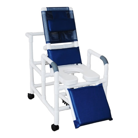 MJM International Shower Chair MJM International PVC Frame Reclining Backrest 325 lbs. Weight Capacity - Each - 193-SSDE-EA
