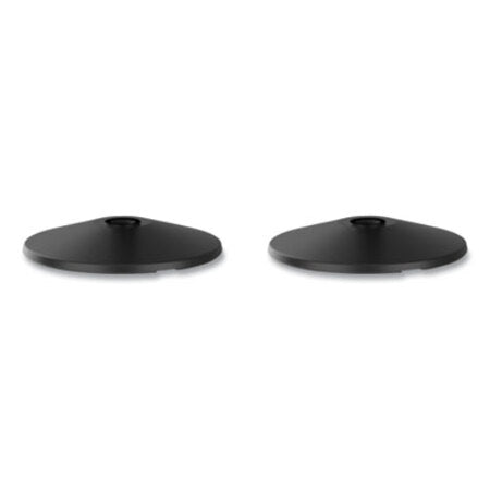 Tatco Adjusta-Tape Crowd Control Base Only, Steel, 14" Deep, Black, 2/Box - Box of 1 - TCO-11711-BX