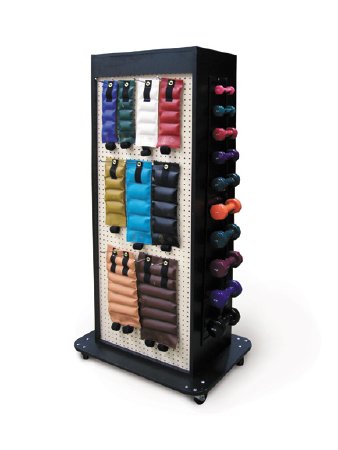 Hausmann Industries Storage Unit with Exercise Equipment 52 Piece Set with Mobile Unit Compact 1 to 10 lbs. - Each - 5592-100-EA
