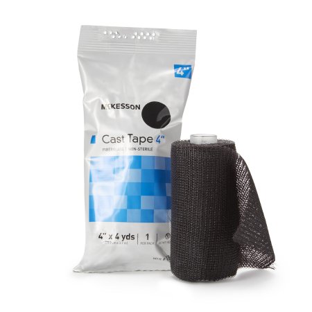 McKesson Cast Tape McKesson 4 Inch X 12 Foot Fiberglass Black - Box of 10 - 115-4A-BX