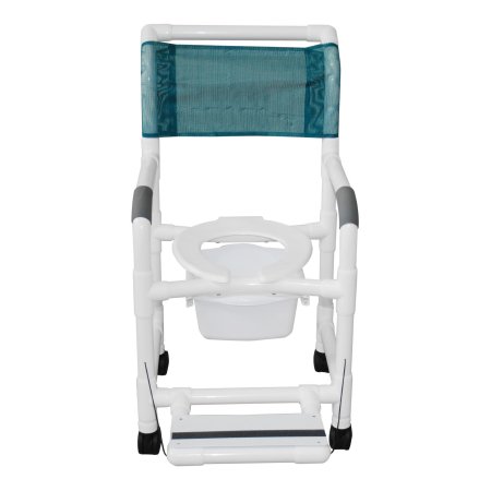 MJM International Commode / Shower Chair MJM International PVC Frame 300 lbs. Weight Capacity - Each - 118-3TW-FF-10-QT-C-EA