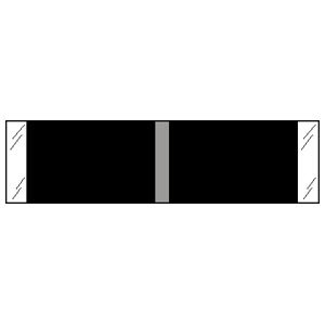Tabbies Blank Label Designator Labels Black 3/8 X 1-7/16 Inch - Roll of 1 - 53310-RL