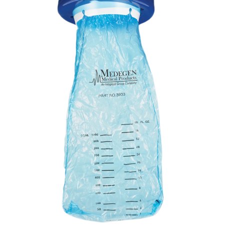 Medegen Medical Products LLC Emesis / Urine Bag 1000 mL Blue - Each - 3933-EA