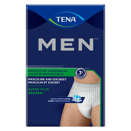 Essity HMS North America Inc Male Adult Absorbent Underwear TENA® MEN™ Super Plus Pull On with Tear Away Seams Large / X-Large Disposable Heavy Absorbency - Case of 56 - 81920-CS