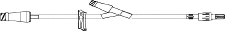 ICU Medical IV Extension Set Needle-Free Port 8 Inch Tubing - Case of 50 - B33161-CS