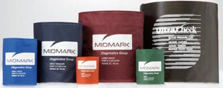 Midmark Reusable Blood Pressure Cuff IQvitals® 35 to 44 cm Arm Nylon Cuff Adult Long Cuff - Each - 3-009-0074-EA