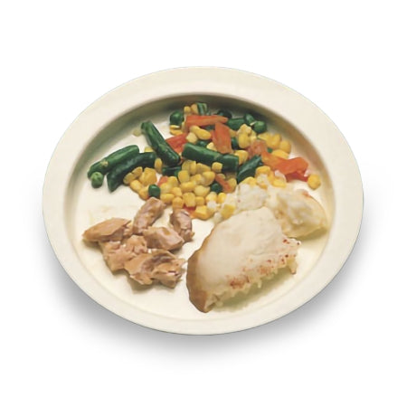 Maddak Plate Round-Up™ White Reusable 8 Inch Diameter - Each - 745290001-EA