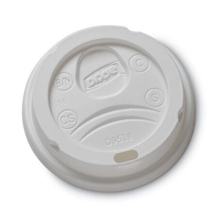 Dixie® Drink-Thru Lid, Fits 8oz Hot Drink Cups, Fits 8 oz Cups, White, 1,000/Carton - CT/1 - DXE-9538DX-CT