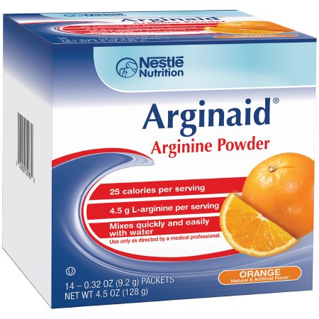 Nestle Healthcare Nutrition Oral Supplement Arginaid® Orange Flavor Powder 0.32 oz Individual Packet - Box of 14 - 35983000-BX