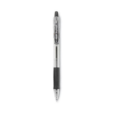 Pilot® EasyTouch Ballpoint Pen, Retractable, Medium 1 mm, Black Ink, Clear Barrel, Dozen - DZ/1 - PIL-32220-DZ