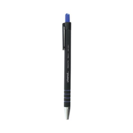 Universal™ Ballpoint Pen, Retractable, Medium 1 mm, Blue Ink, Blue Barrel, Dozen - DZ/1 - UNV-15511-DZ