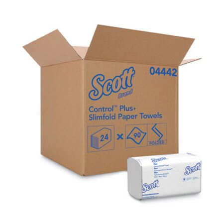 Scott® Control Slimfold Towels, 1-Ply, 7.5 x 11.6, White, 90/Pack, 24 Packs/Carton - CT/1 - KCC-04442-CT