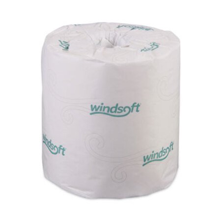 Windsoft® Bath Tissue, Septic Safe, Individually Wrapped Rolls, 2-Ply, White, 500 Sheets/Roll, 96 Rolls/Carton - CT/96 - WIN-2240B-CT