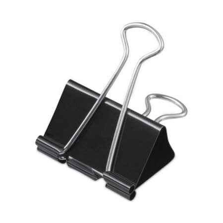 Universal® Binder Clip Zip-Seal Bag Value Pack, Large, Black/Silver, 36/Pack - Pack of 1 - UNV-10220VP-PK