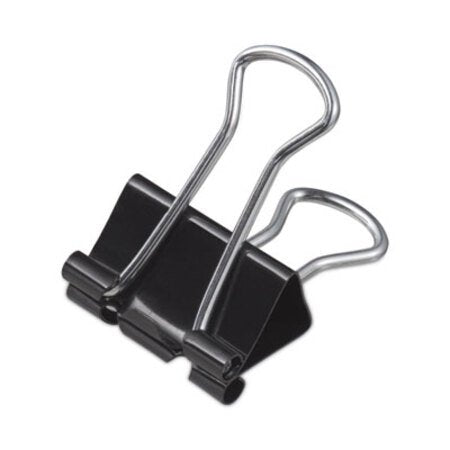 Universal® Binder Clip Zip-Seal Bag Value Pack, Small, Black/Silver, 144/Pack - Pack of 1 - UNV-10200VP-PK