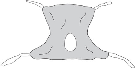 Drive Medical Full Body Sling 4 or 6 Point 2X-Large 600 lbs. Weight Capacity - Each - 13221XXL-EA